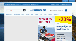 Desktop Screenshot of gjertsensport.no