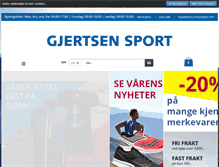 Tablet Screenshot of gjertsensport.no